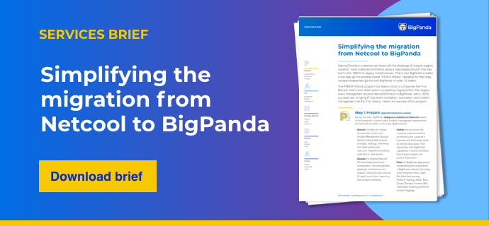 Simplifying the migration from Netcool to BigPanda