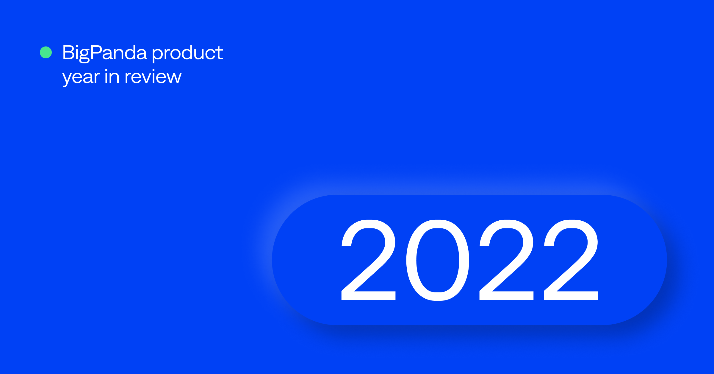 2022 BigPanda product year in review