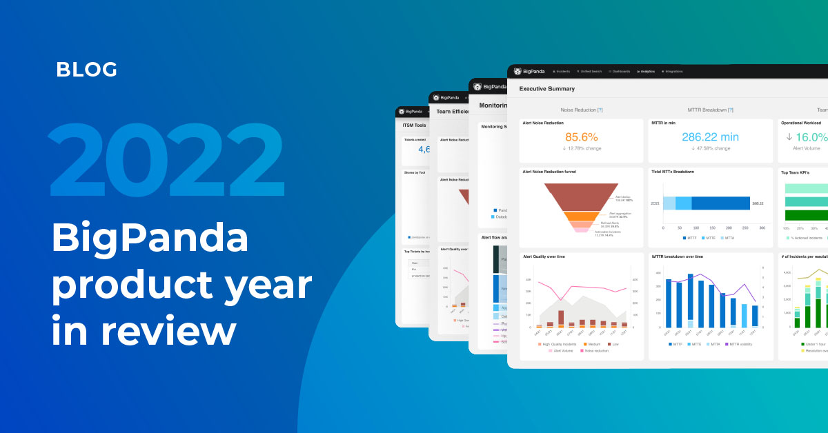 2022 BigPanda product year in review