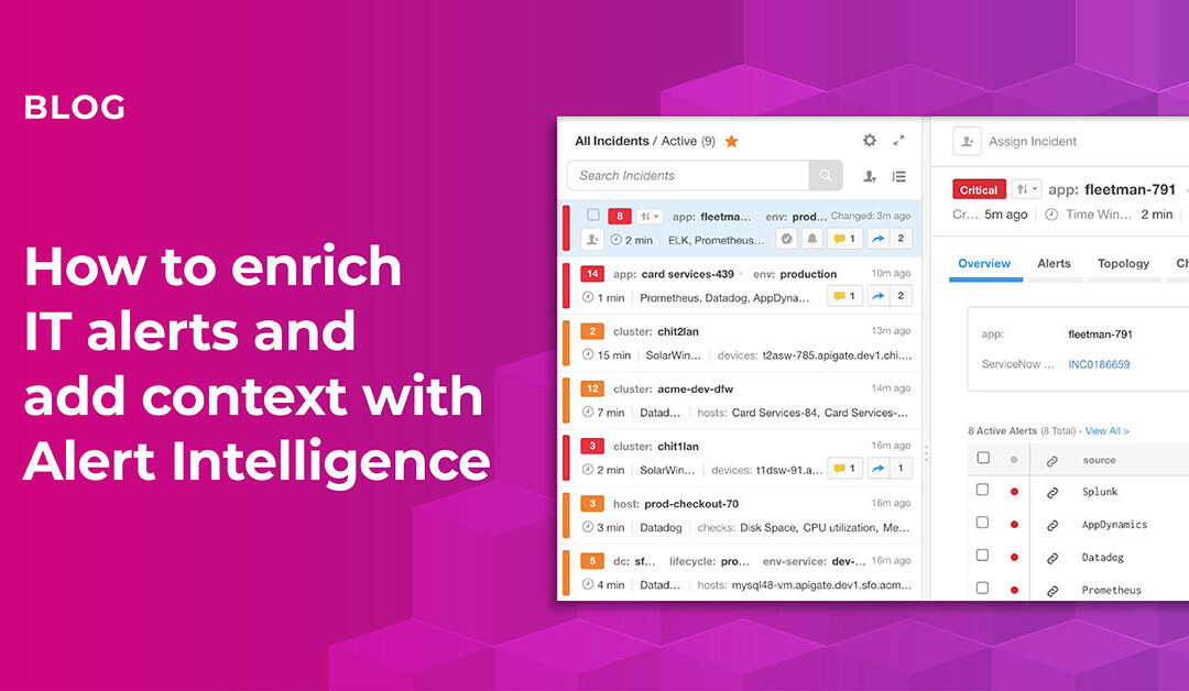 How to enrich IT alerts and add context with Alert Intelligence