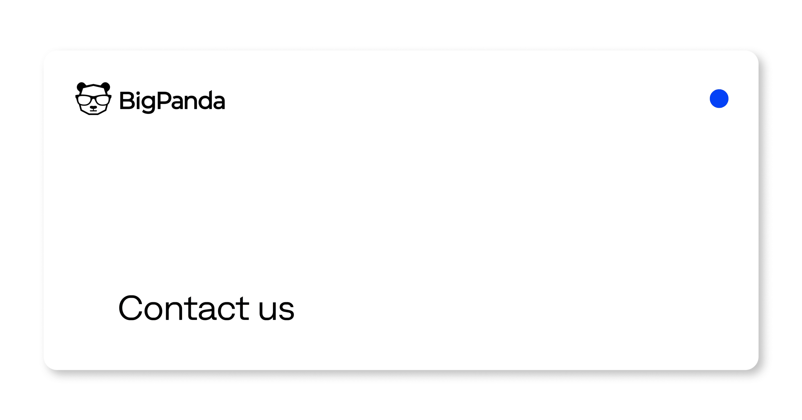 Contact us | BigPanda