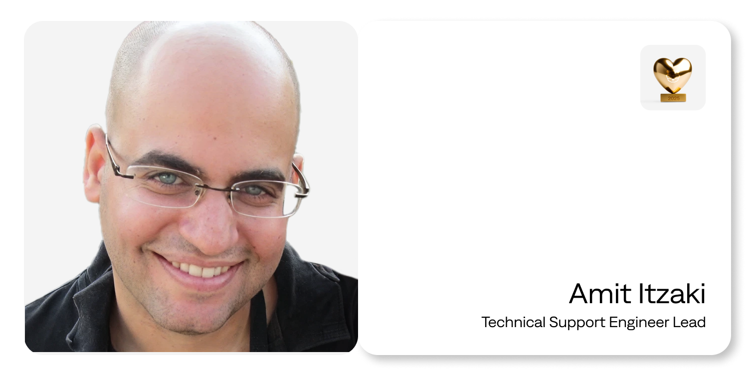  Amit Itzaki, Technical Support Engineer Lead at BigPanda 