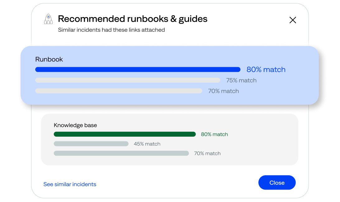 Streamline L1 workflows by automating runbook and knowledge base execution.