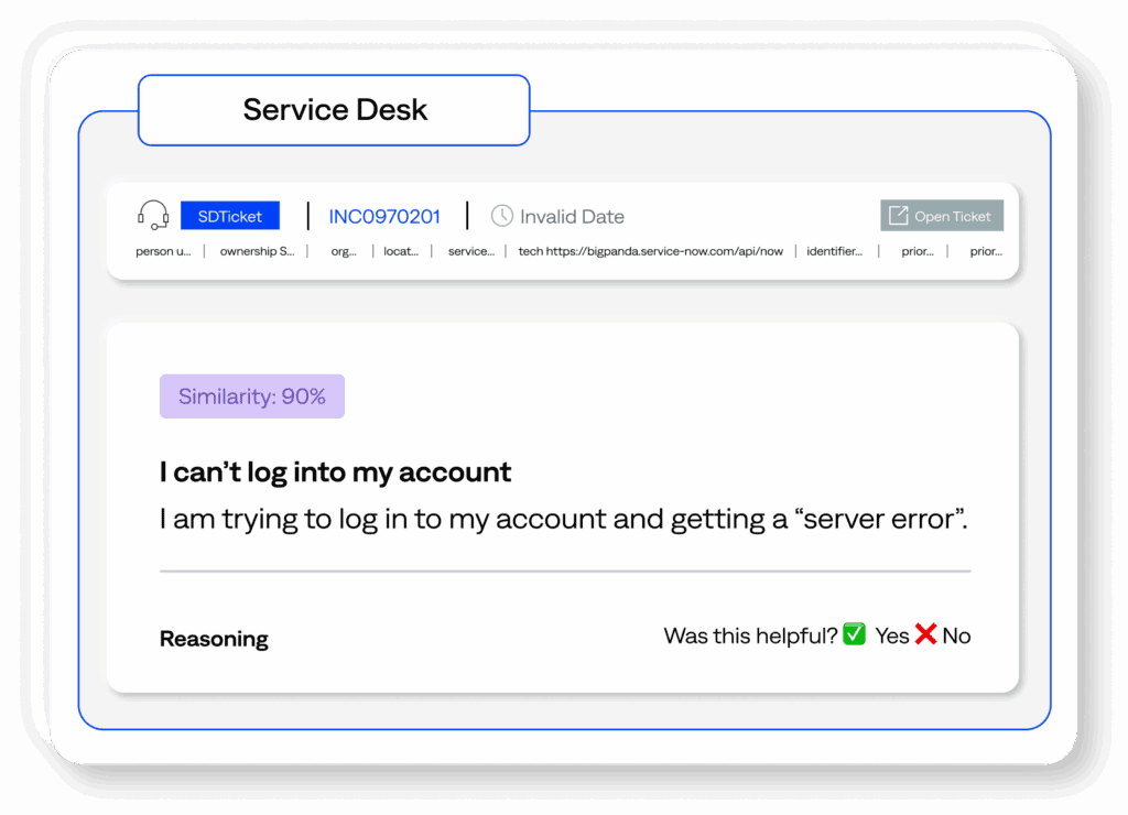 Triage agent incident and service desk ticket
